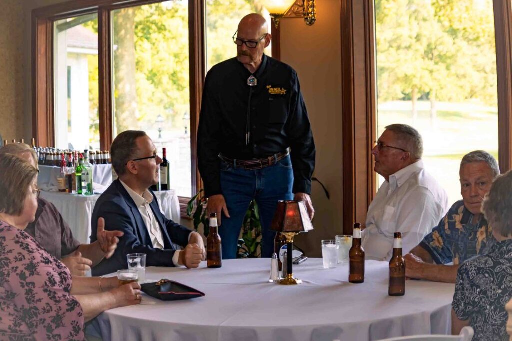 Sheriff Jim Neil at a campaign event